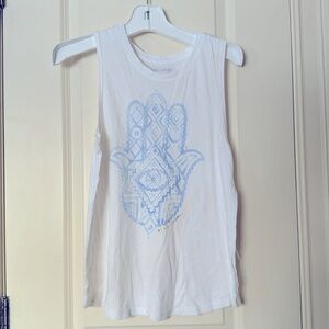 Spiritual Gangster Tank with Blue Hamsa sz M